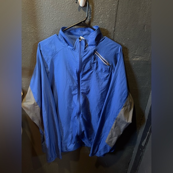 Men’s Nike Blue and Gray Windbreaker Zip Up Jacket - Picture 1 of 5